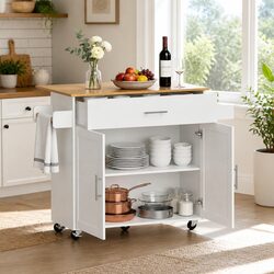 Your Friendly Kitchen Island Trolley with Essential Features