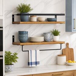 Functional Floating Wall Shelf Set for Everyday Use