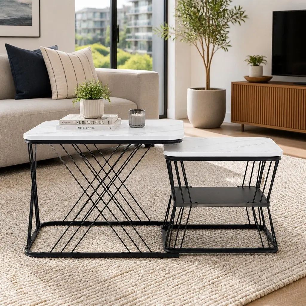Nesting Coffee Table Set of 2