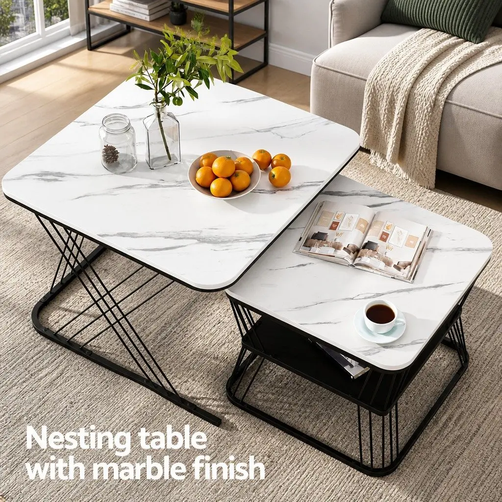 Nesting Coffee Table Set of 2