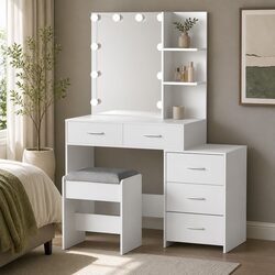 Your Perfect Dressing Table Set with LED Mirror