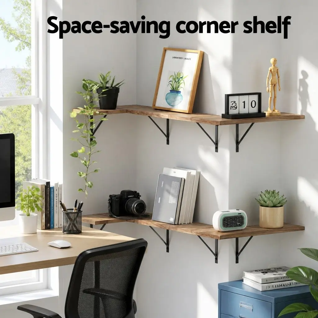 4 Oak Floating Shelves