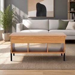 Your New Lift Top Coffee Table with Oak Finish