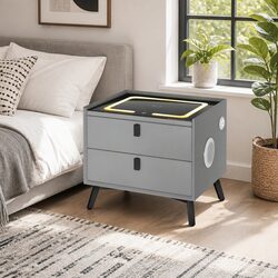 Friendly Smart Bedside Table with Wireless Charging