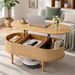 Multi-Purpose Lift Top Coffee Table 100cm with Storage