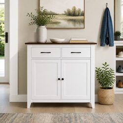 Buffet Sideboard Storage Cabinet 90cm Kitchen Dining Room Cupboard 2 Drawers