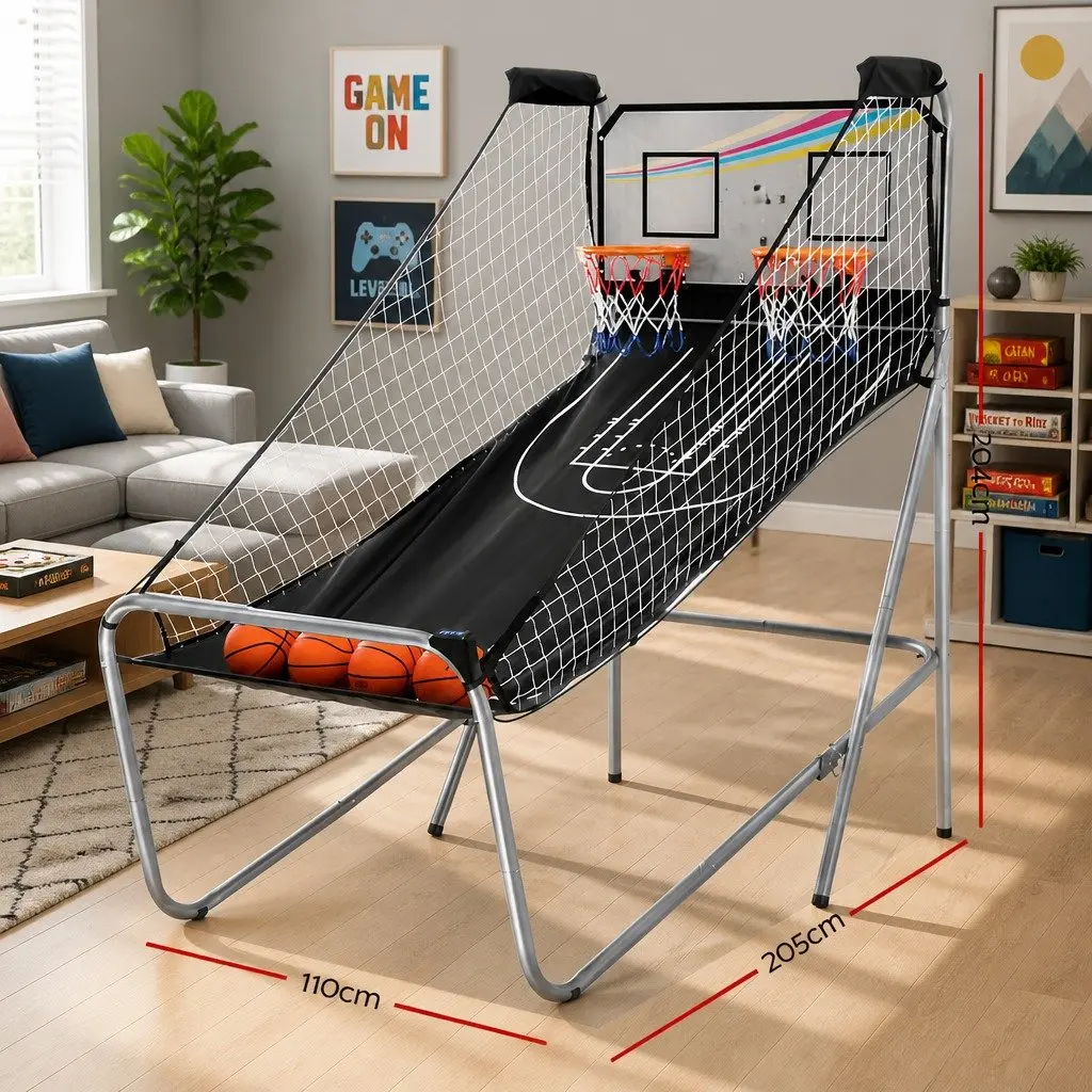 Basketball Shooting Machine Arcade Game Electronic Scorer 8 Game Modes Double