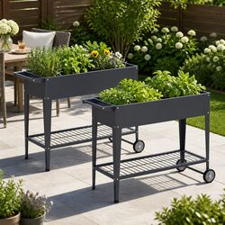 User-Friendly Elevated Planter Box Set of 2