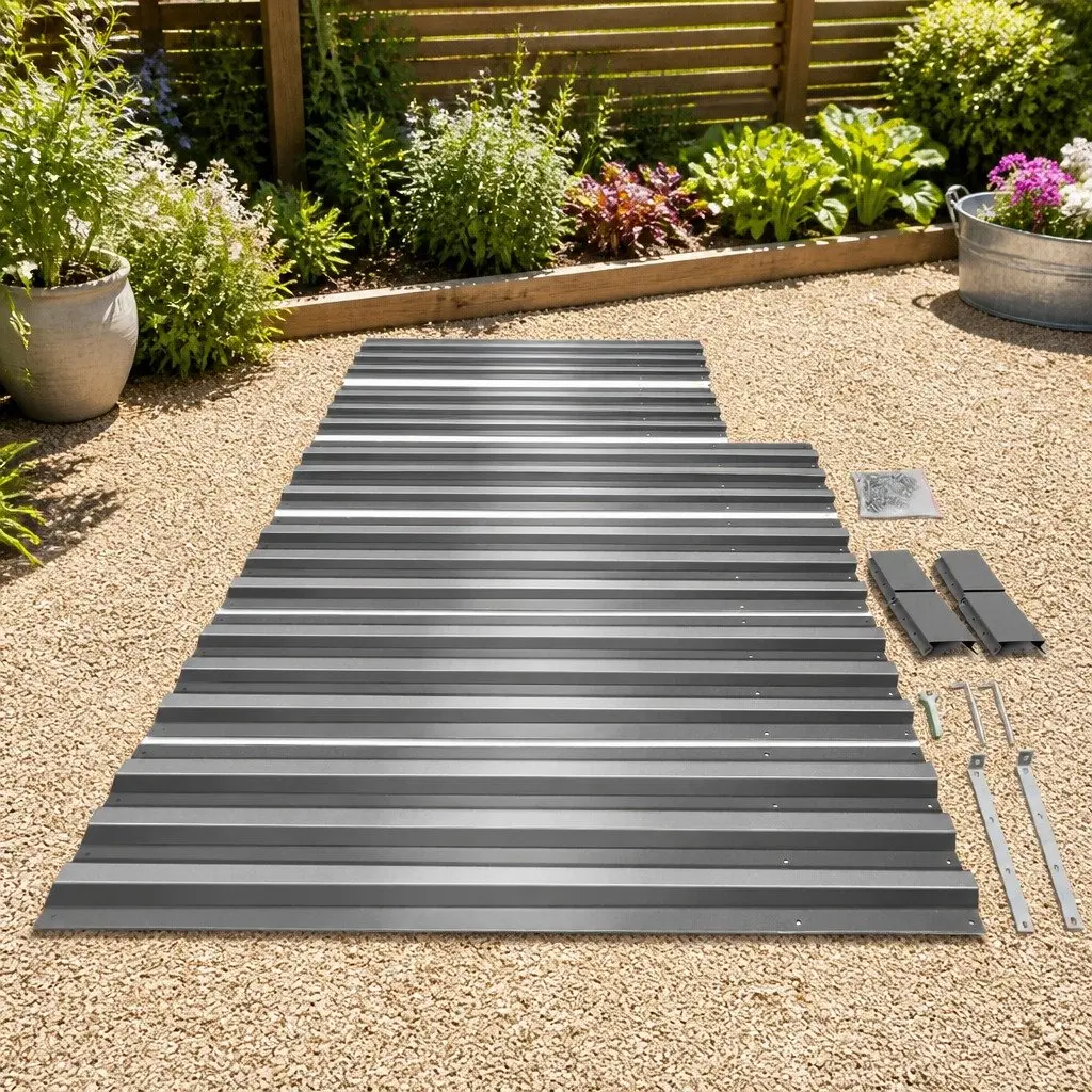 Raised Garden Bed Galvanised Steel 150x90cm