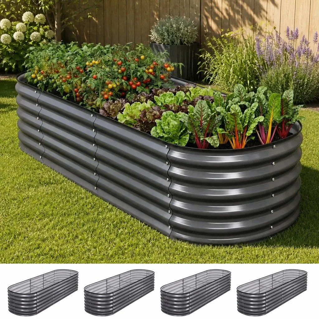 4 Oval Planter Boxes