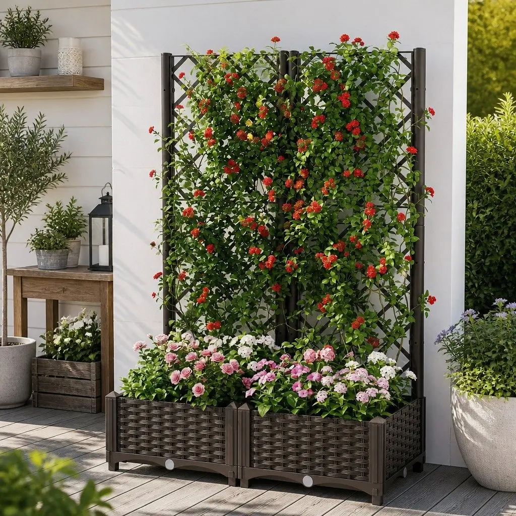 Garden Bed Self Watering Vertical Planter Elevated 80 cm x 40 cm x 122 cm