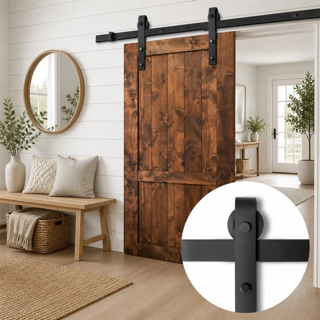 3m Sliding Barn Door Hardware Set