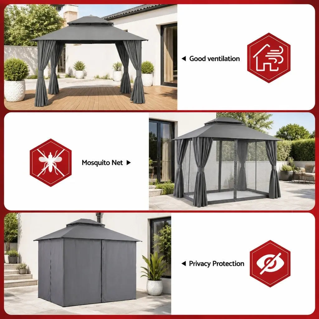 3x3m Gazebo for Outdoor Relaxation
