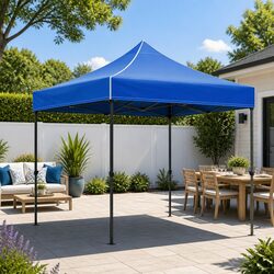 Pop Up Gazebo Tent 3x3m Folding Marquee Outdoor Camping Shade Canopy Blue