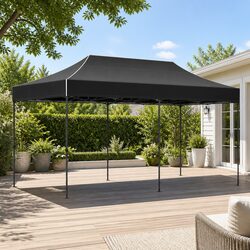 Pop Up Gazebo Marquee 3x6m Folding Tent Outdoor Canopy Wedding Camping Events
