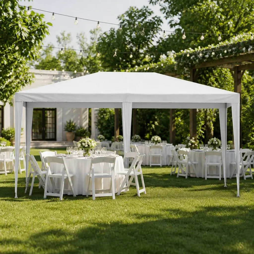 Outdoor Gazebo UV Resistant Water Resistant 3x6m