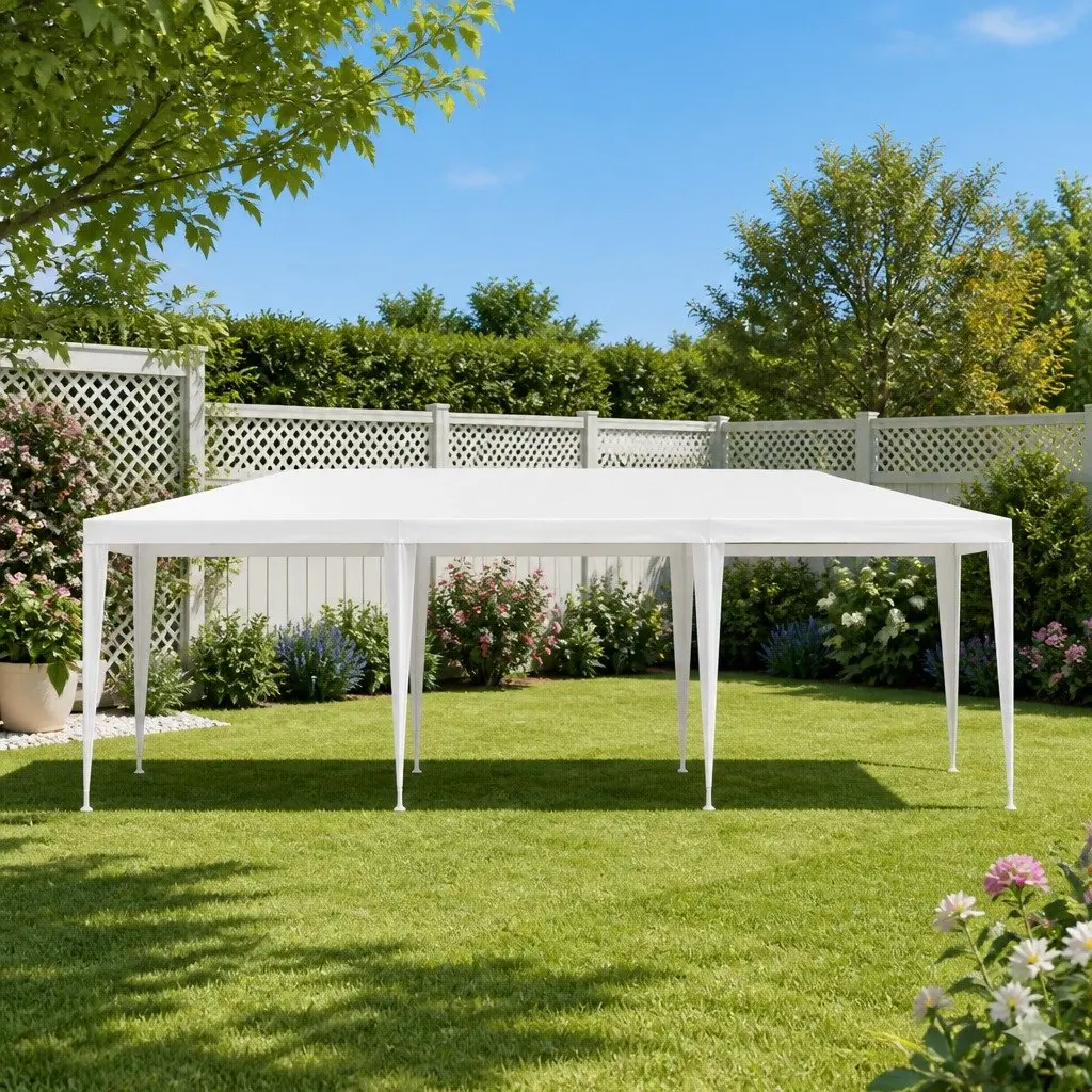 Gazebo Yellow 3x9m Outdoor Event Camping Marquee Tent