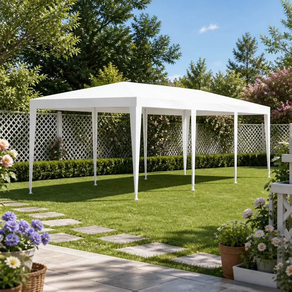 Gazebo Yellow 3x9m Outdoor Event Camping Marquee Tent