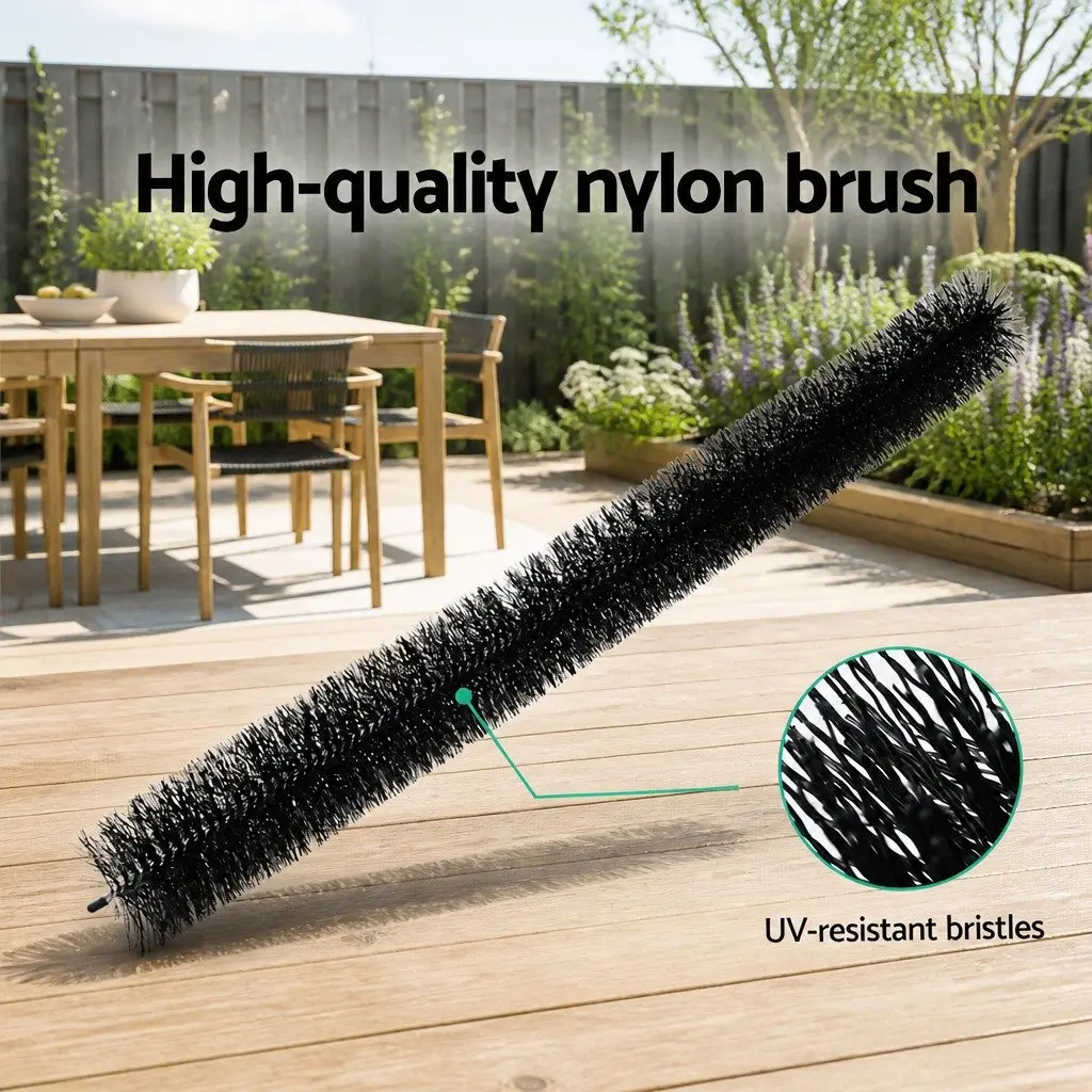 Gutter Guard Brush UV-Resistant Nylon Bristles 92cm x 10cm Black