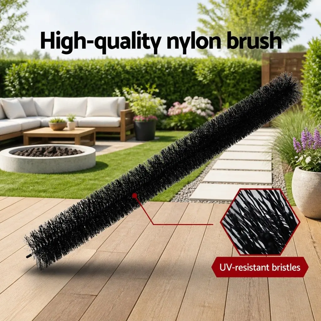 Gutter Guard Brush Black 92cm x 10cm Nylon Bristles 48 Pack