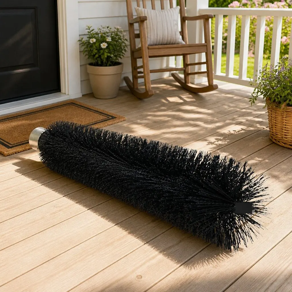 Gutter Brush Debris Protection 92cm x 10cm Black Nylon Bristles 24 Piece