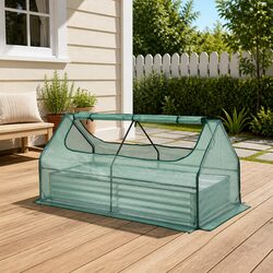 Introducing the Versatile Raised Garden Bed with Greenhouse