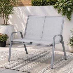 Charming 2-Seat Outdoor Bench for Relaxation Spaces
