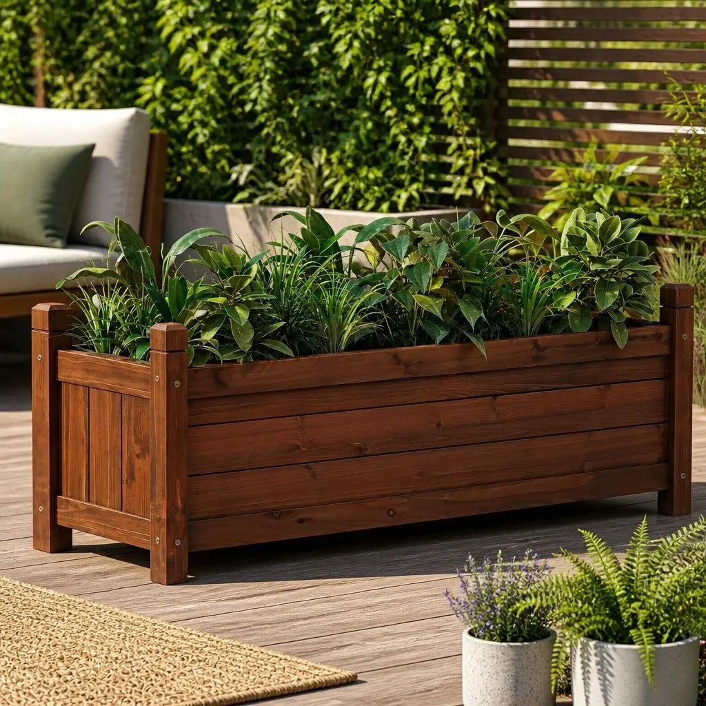 Wooden Raised Garden Bed for Outdoor Gardening
