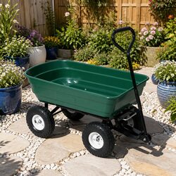 Your Friendly 75L Garden Dump Cart for Gardening Tasks