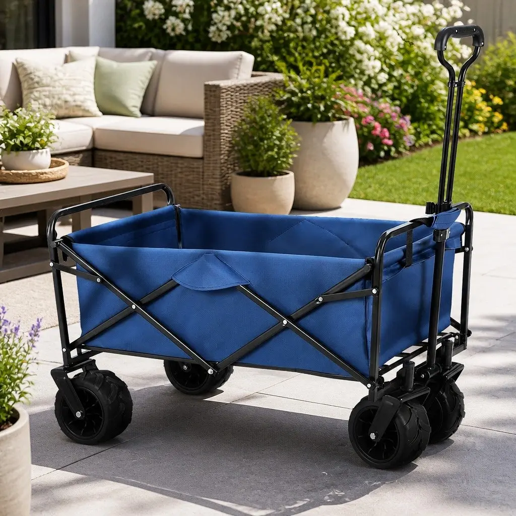 Garden Cart Folding Trolley Heavy Duty 120kg Size