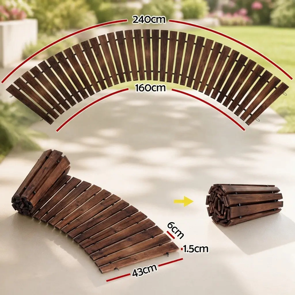 Garden Pathway Roll-Out Walkway Flexible 8FT Outdoor Backyard Terrain