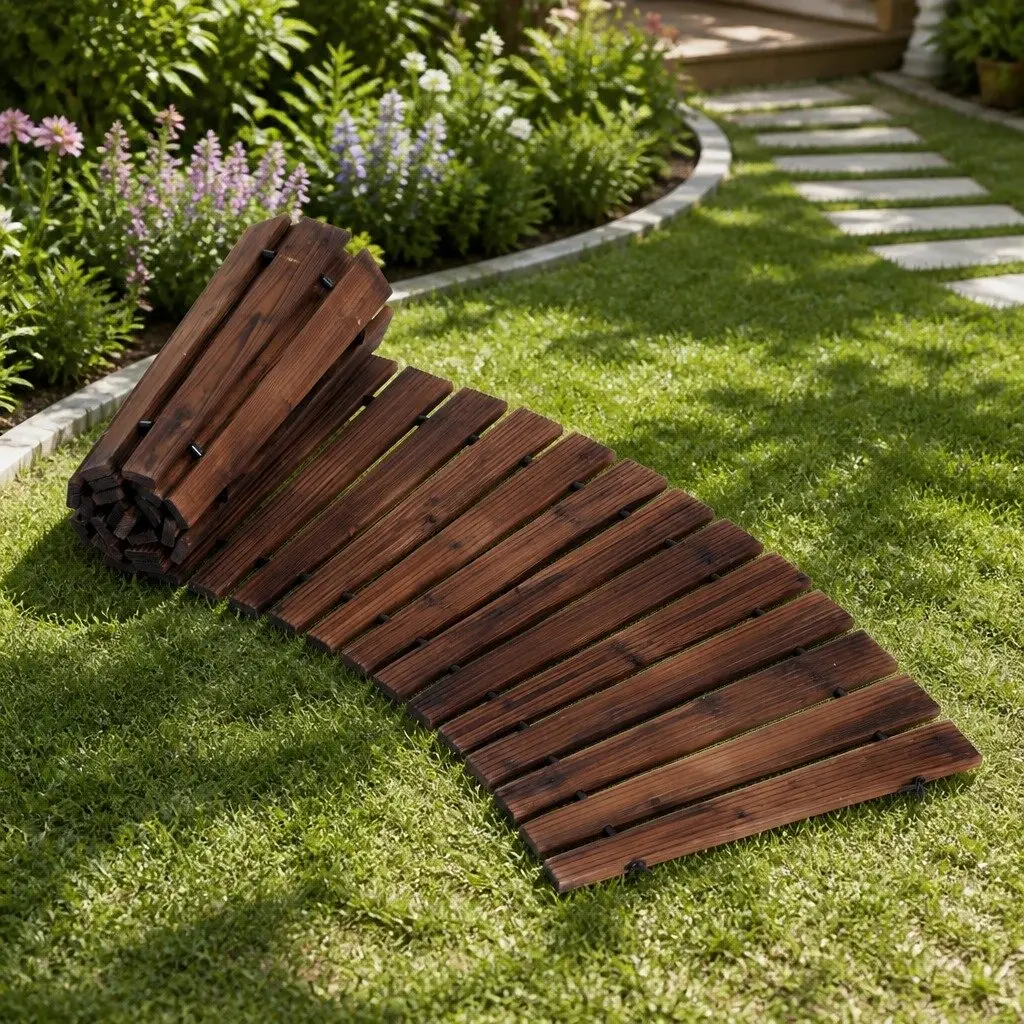 Garden Pathway Roll-Out Walkway Flexible 8FT Outdoor Backyard Terrain