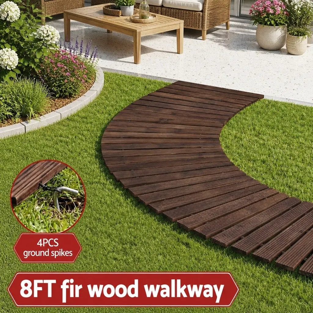 Garden Pathway Roll-Out Walkway Flexible 8FT Outdoor Backyard Terrain