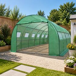 Your Garden's Friend: 6M x 3M Walk-in Greenhouse Tunnel