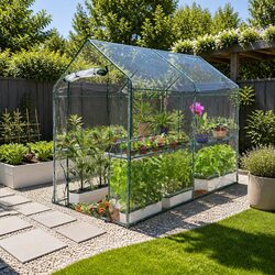 Your New Walk-in Greenhouse Tunnel 1.2x1.9x1.9M for Plant Care