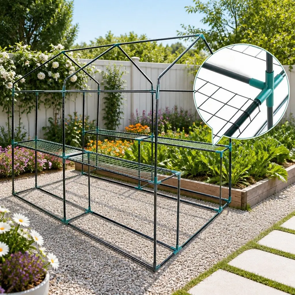 Walk-in Greenhouse Tunnel 1.2x1.9x1.9M for Plant Care