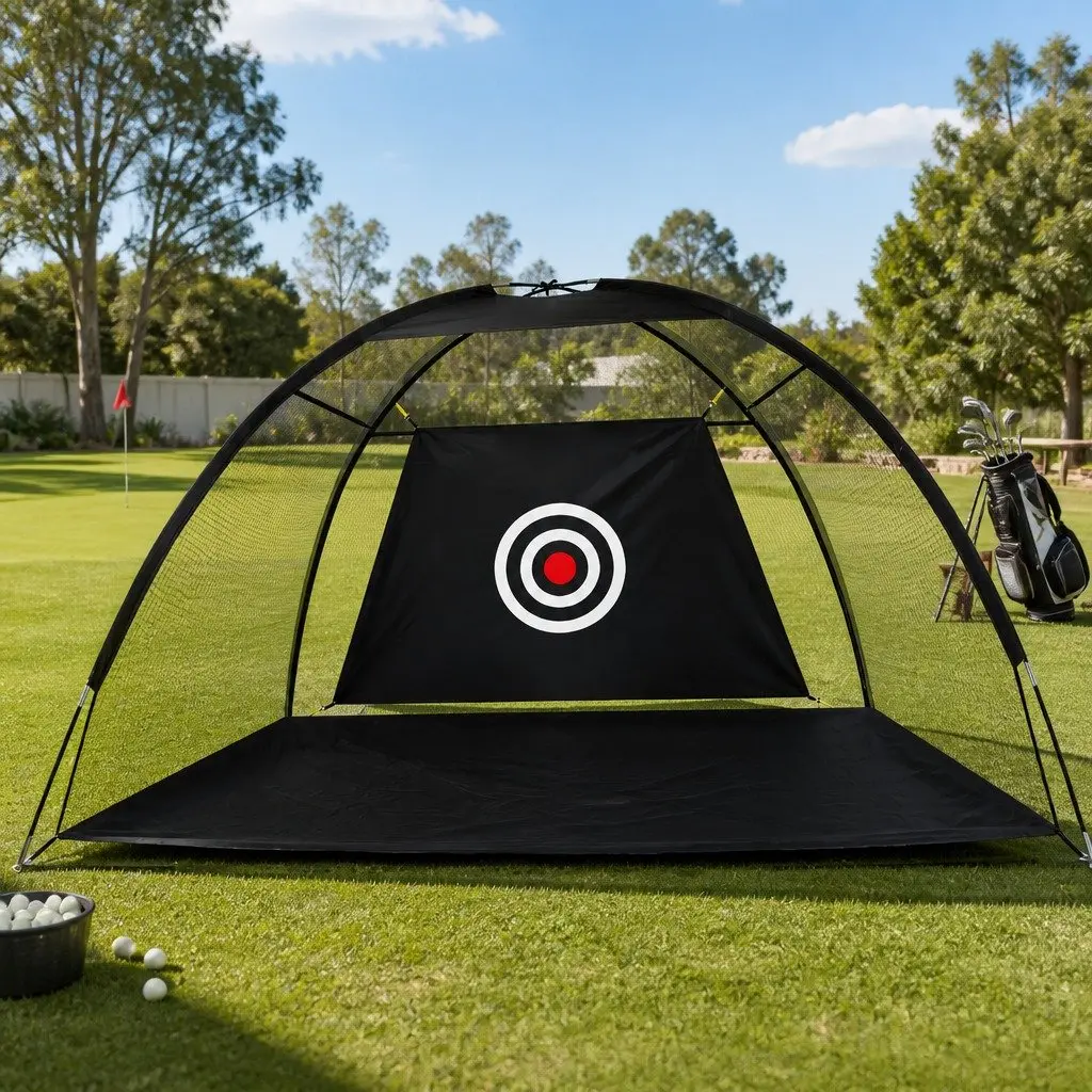 Golf Practice Net Ultra-Wide Target 300cm x 180cm x 200cm Indoor Outdoor Training Aid