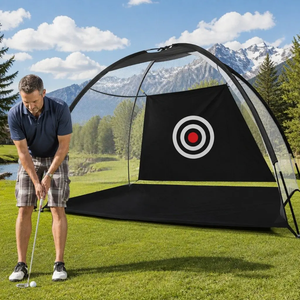 Golf Practice Net Ultra-Wide Target 300cm x 180cm x 200cm Indoor Outdoor Training Aid