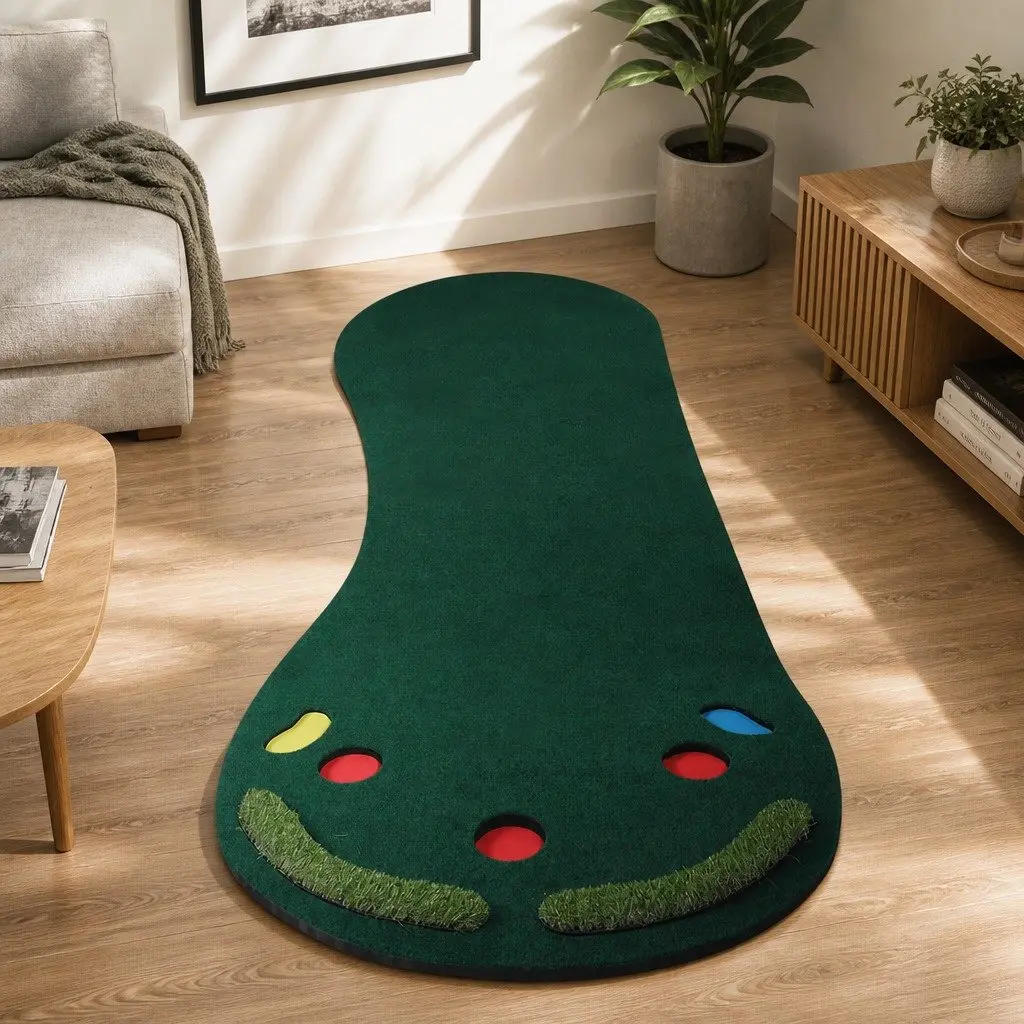 Golf Putting Mat Portable Anti-Slip 90cm x 300cm Indoor Outdoor Practice