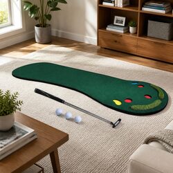 Golf Putting Mat 3M Practice Indoor Portable Outdoor Backyard Training Game