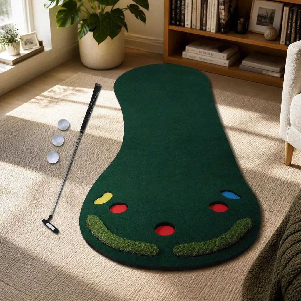Golf Putting Mat Portable Indoor Outdoor 90cm x 300cm Training Game