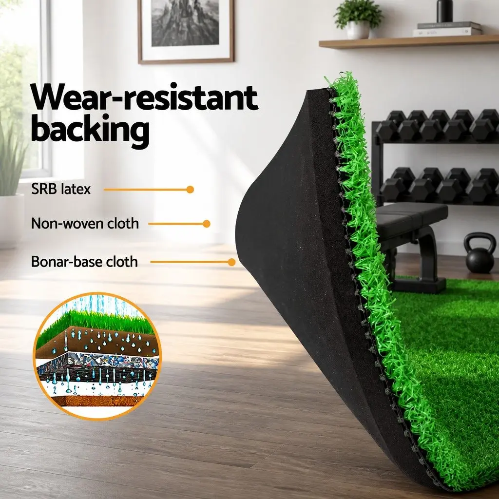 Golf Hitting Practice Mat Portable 80x60cm Green
