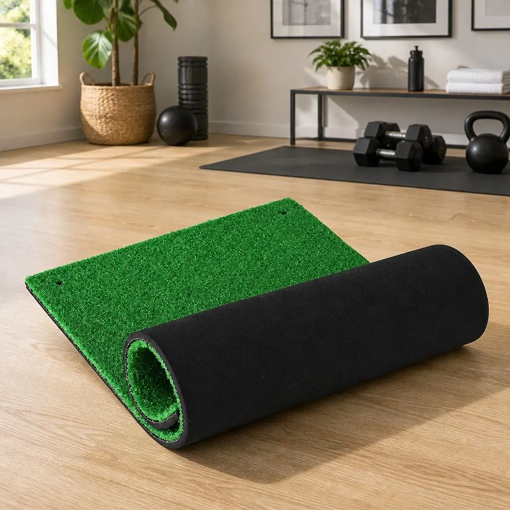 Golf Hitting Mat Portable Foldable 60x30cm Green