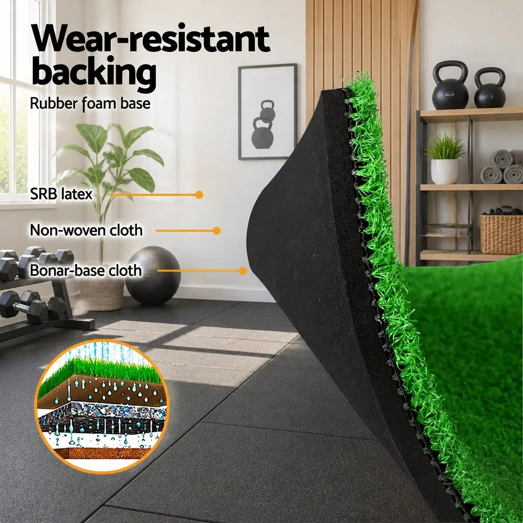 Golf Hitting Mat Portable 150x150cm Practice Training Grass