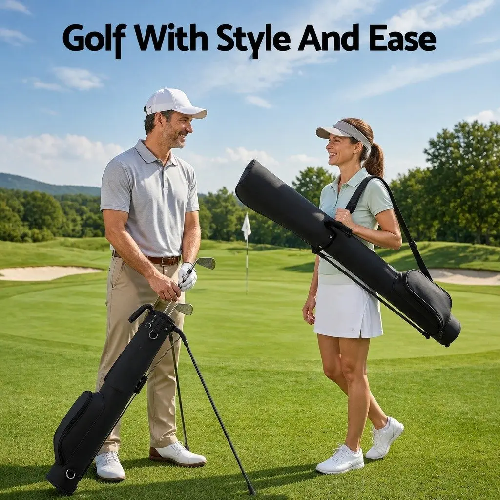 Golf Stand Bag Lightweight Compact Portable Carry 5-6 Clubs
