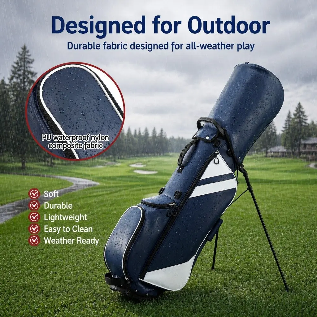 Golf Stand Bag Lightweight Carry Dual Strap Club Divider Walking Course