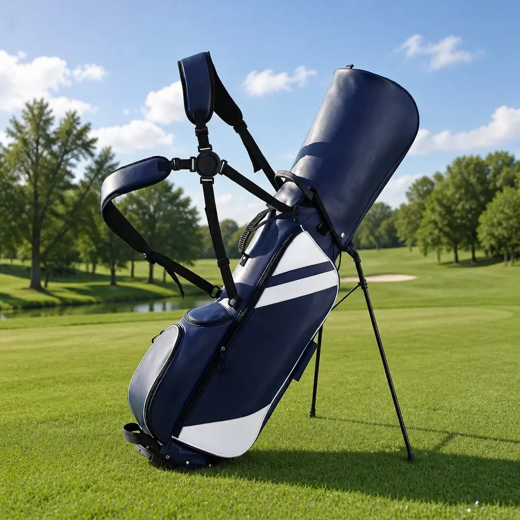 Golf Stand Bag Lightweight Carry Dual Strap Club Divider Walking Course