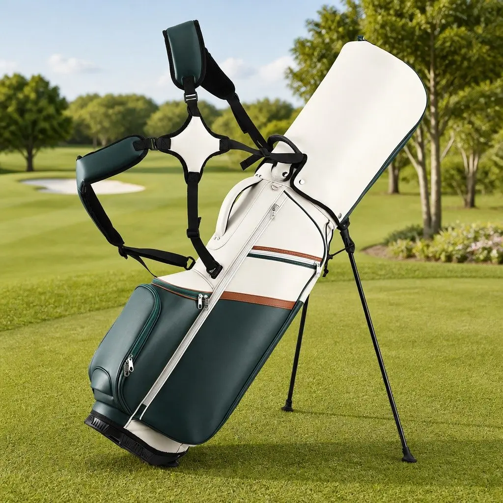 Golf Stand Bag Lightweight Carry Dual Strap Club Divider Walking Course