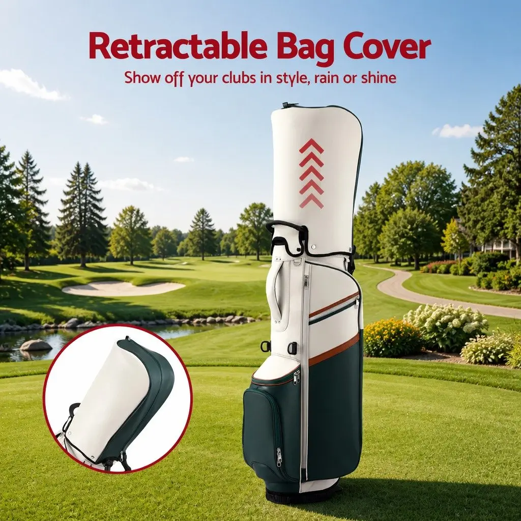 Golf Stand Bag Lightweight Dual Strap 35cm x 32cm x 126cm