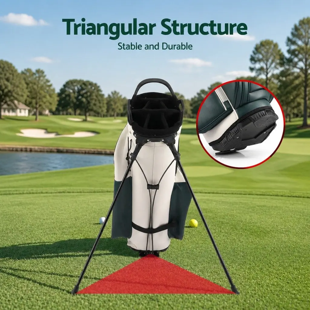 Golf Stand Bag Lightweight Dual Strap 35cm x 32cm x 126cm